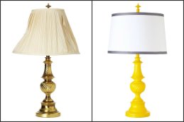 Lamp revamp - before and after